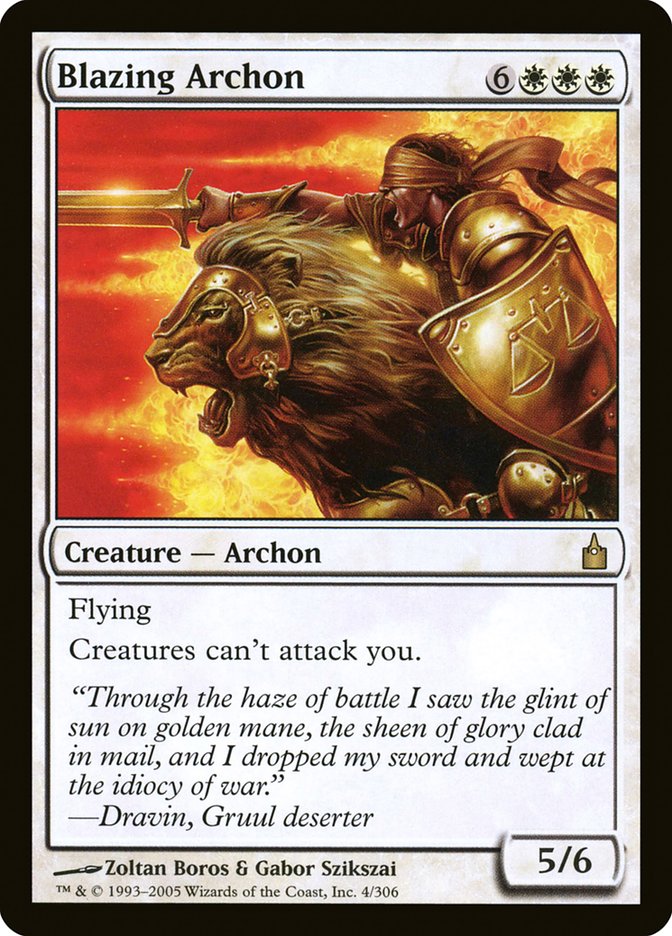 Blazing Archon [Ravnica: City of Guilds] (RAV 4)