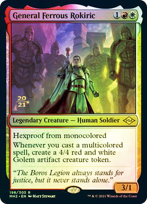 General Ferrous Rokiric [Modern Horizons 2 Prerelease Promos] (PMH2 198)