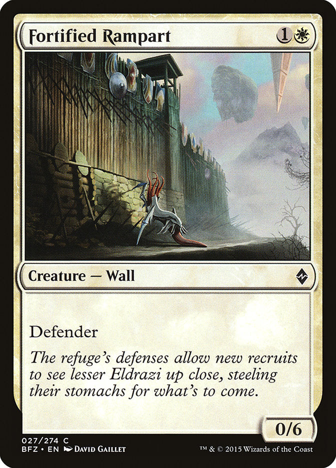 Fortified Rampart [Battle for Zendikar] (BFZ 27)
