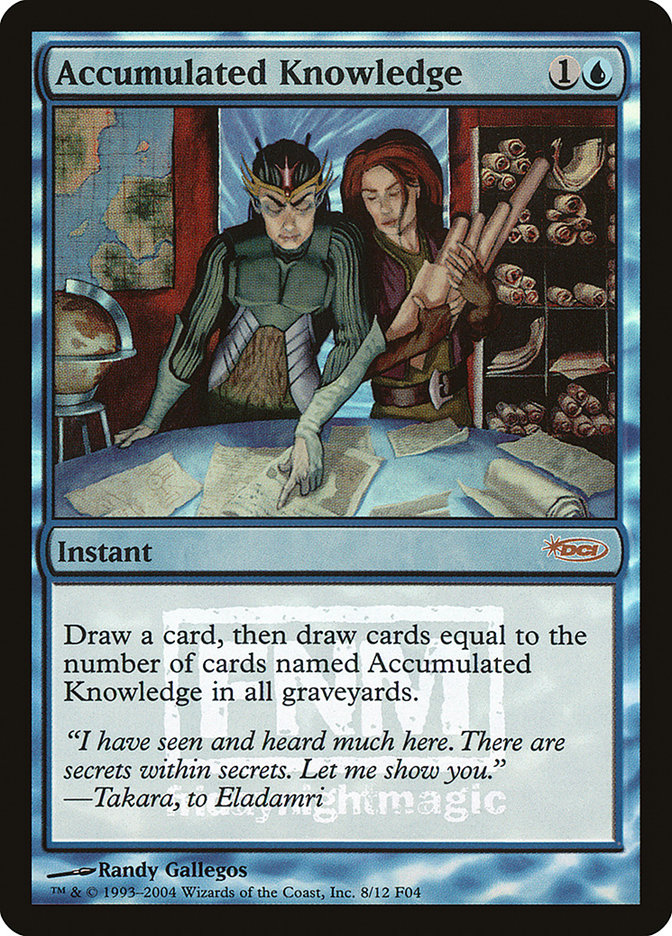 Accumulated Knowledge [Friday Night Magic 2004] (F04 8)