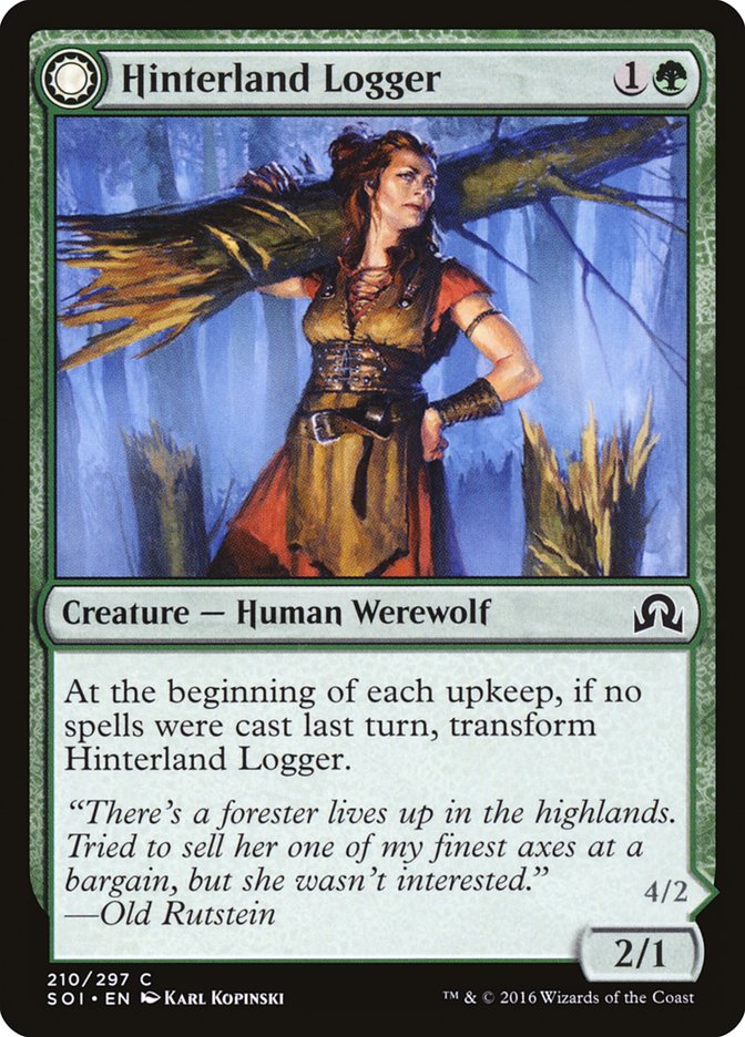 Hinterland Logger // Timber Shredder [Shadows over Innistrad] (SOI 210)