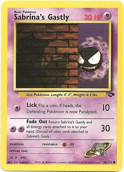 Sabrina's Gastly (96/132) [Gym Challenge]