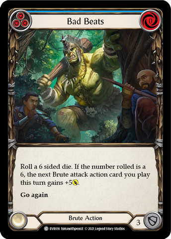 Bad Beats (Blue) [EVR016] 1st Edition Rainbow Foil