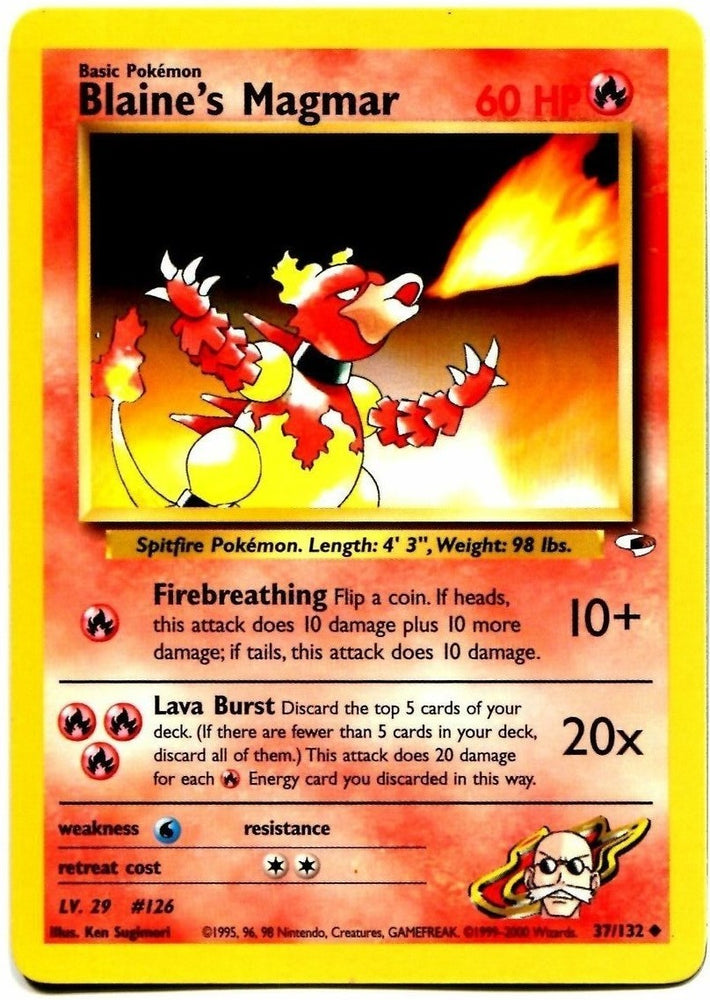 Blaine's Magmar (37/132) [Gym Heroes]