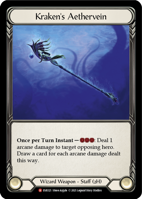 Kraken's Aethervein [EVR121] 1st Edition Cold Foil
