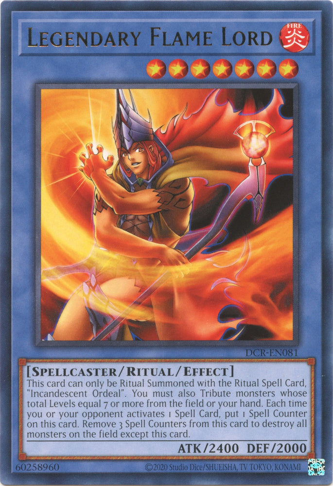 Legendary Flame Lord [DCR-EN081] Rare