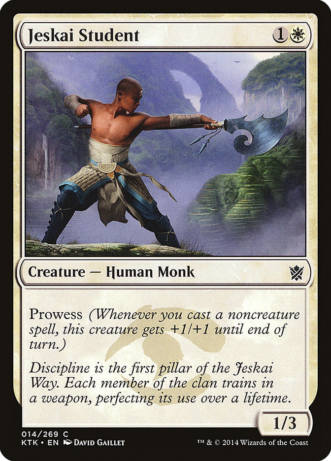 Jeskai Student [Khans of Tarkir] (KTK 14)