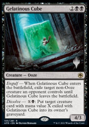 Gelatinous Cube (Promo Pack) [Dungeons & Dragons: Adventures in the Forgotten Realms Promos] (PAFR 105)