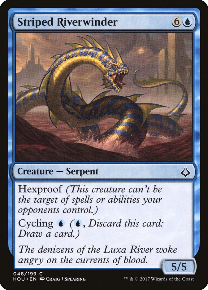 Striped Riverwinder [Hour of Devastation] (HOU 48)