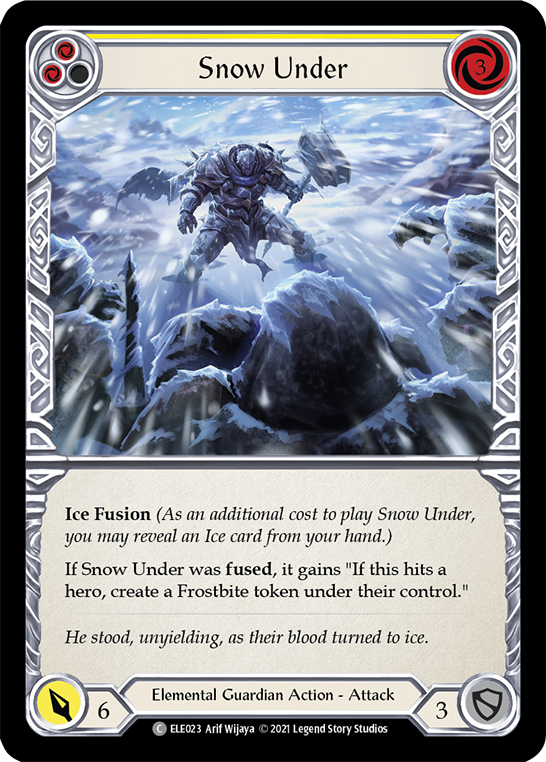 Snow Under (Yellow) [ELE023] 1st Edition Rainbow Foil
