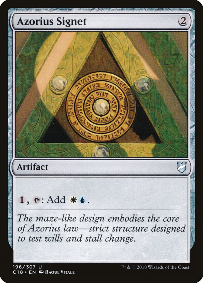 Azorius Signet [Commander 2018] (C18 196)