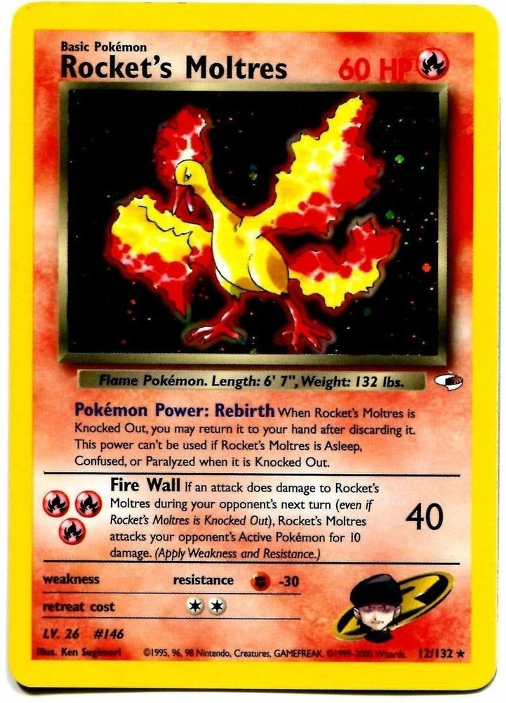 Rocket's Moltres (12/132) [Gym Heroes]