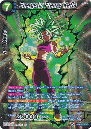 Energetic Frenzy Kefla (Collector's Selection Vol. 2) (DB2-039) [Promotion Cards]