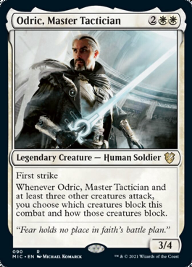 Odric, Master Tactician [Innistrad: Midnight Hunt Commander] (MIC 90)
