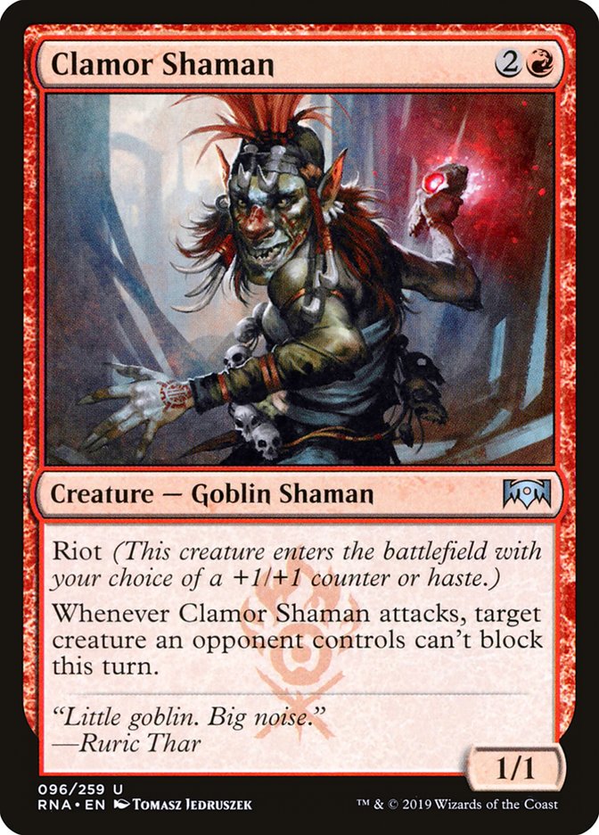 Clamor Shaman [Ravnica Allegiance] (RNA 96)