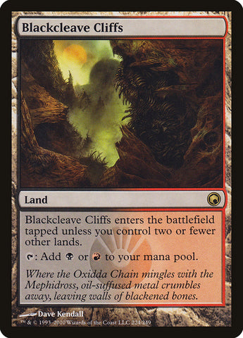 Blackcleave Cliffs [Scars of Mirrodin] (SOM 224)