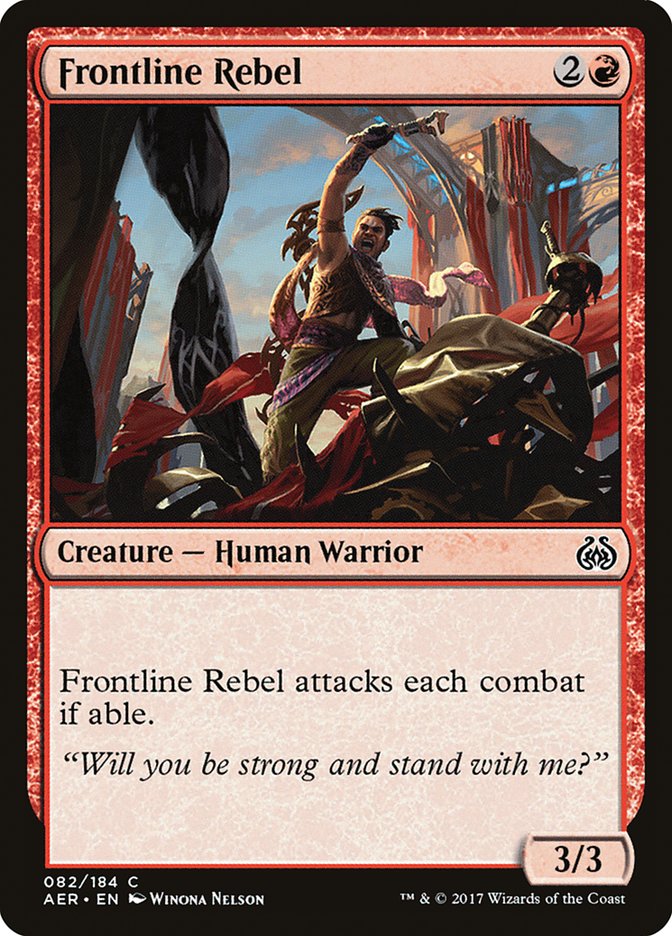 Frontline Rebel [Aether Revolt] (AER 82)