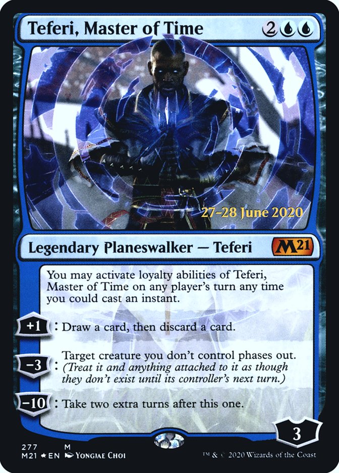 Teferi, Master of Time [Core Set 2021 Prerelease Promos] (PM21 277S)
