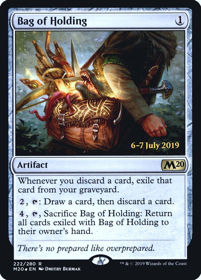Bag of Holding  [Core Set 2020 Prerelease Promos] (PM20 222S)