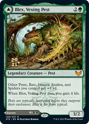 Blex, Vexing Pest // Search for Blex [Strixhaven: School of Mages Prerelease Promos] (PSTX 148)