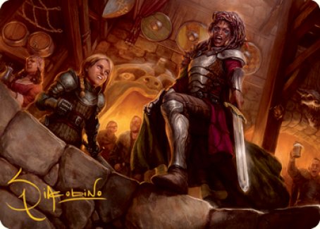 Veteran Dungeoneer Art Card (Gold-Stamped Signature) [Dungeons & Dragons: Adventures in the Forgotten Realms Art Series] (AAFR 36)