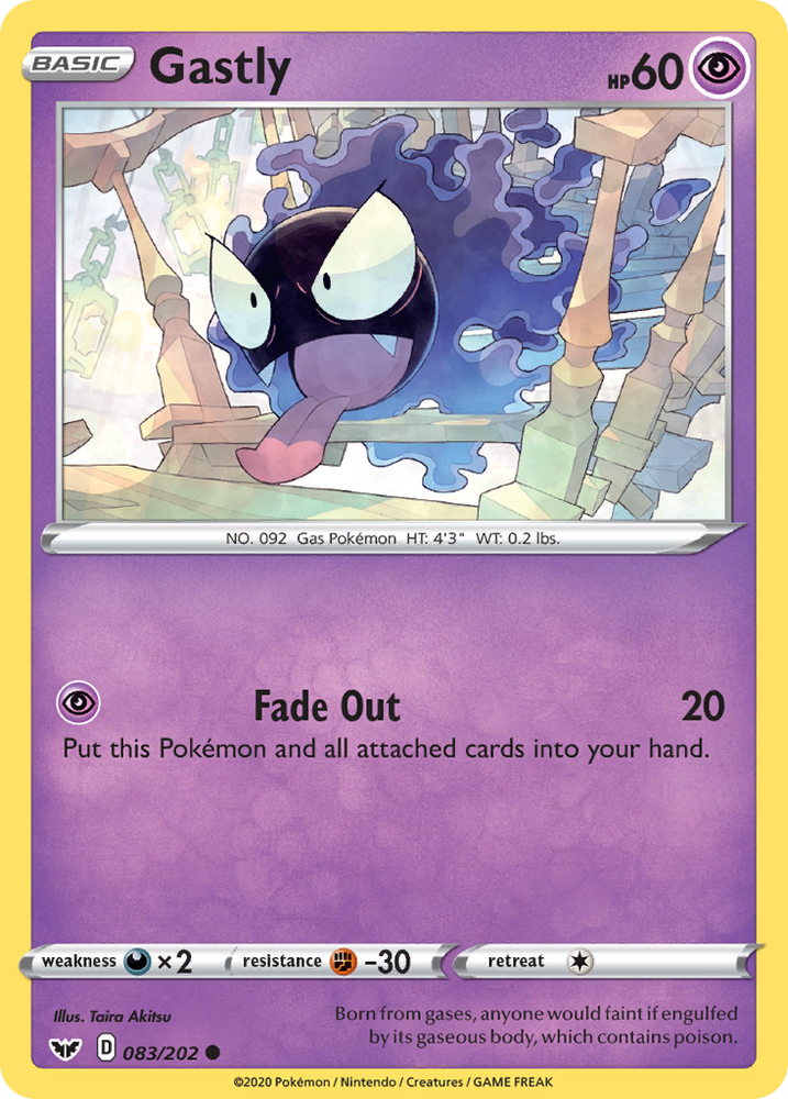 Gastly (83/202) [Sword & Shield: Base Set]