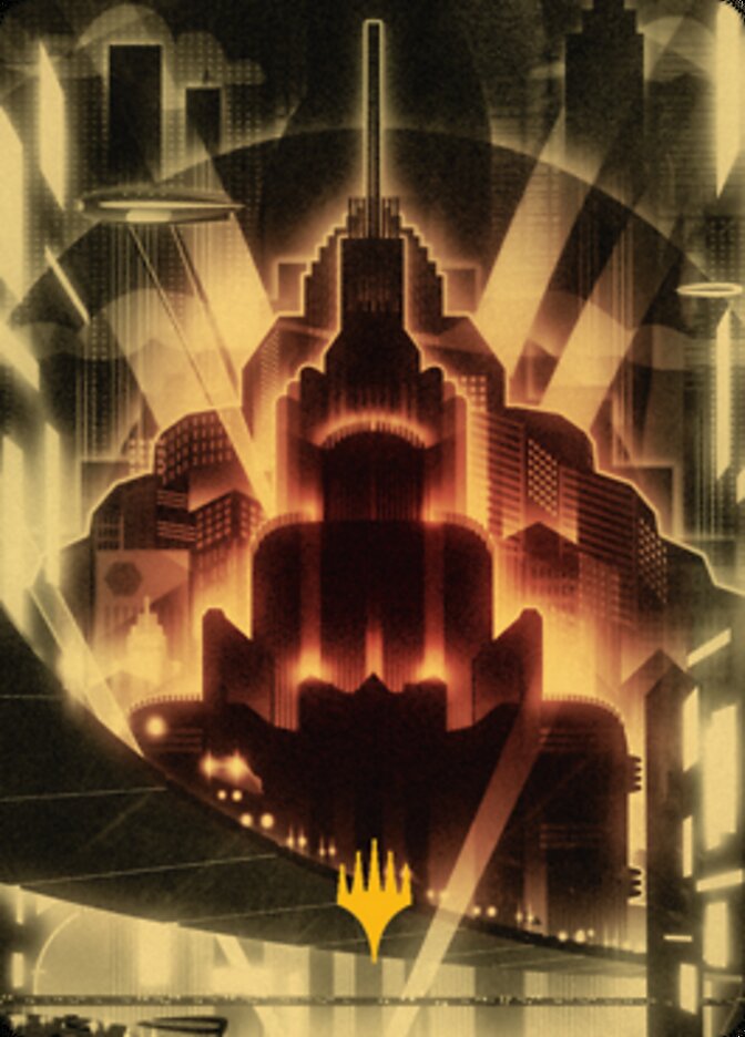 Plains Art Card (Gold-Stamped Signature) [Streets of New Capenna Art Series] (ASNC 79)