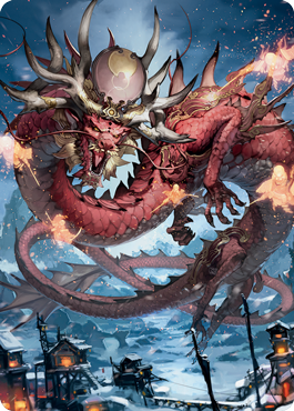 Atsushi, the Blazing Sky 2 Art Card [Kamigawa: Neon Dynasty Art Series] (ANEO 61)