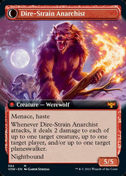 Volatile Arsonist // Dire-Strain Anarchist (Extended) [Innistrad: Crimson Vow] (VOW 382)