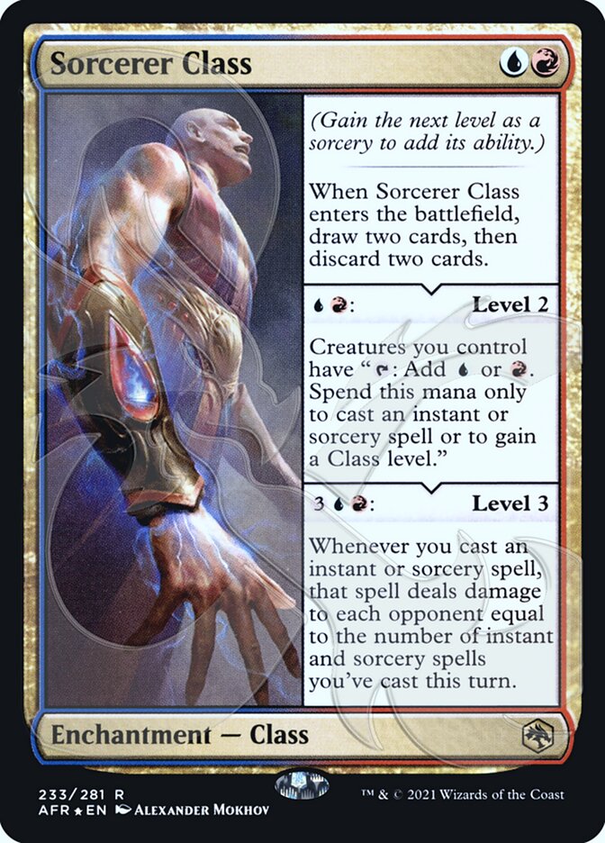 Sorcerer Class (Ampersand Promo) [Dungeons & Dragons: Adventures in the Forgotten Realms Promos] (PAFR 233A)