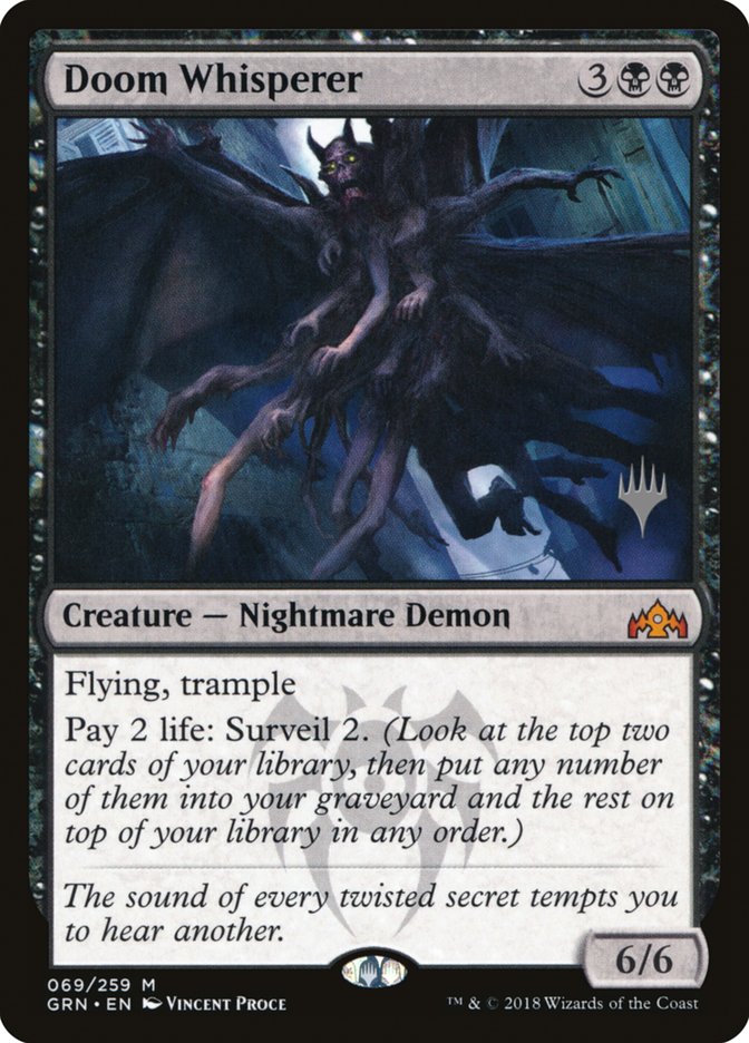 Doom Whisperer (Promo Pack) [Guilds of Ravnica Promos] (PGRN 69P)