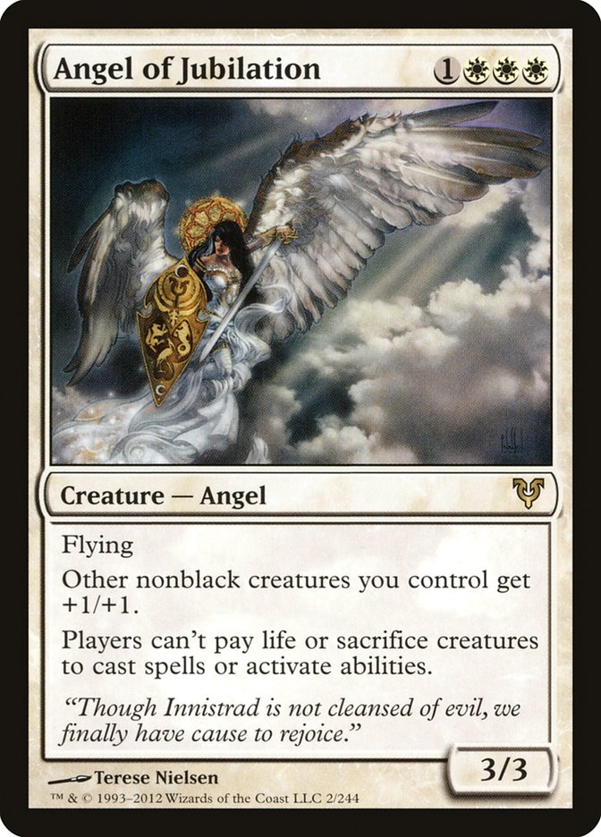 Angel of Jubilation [Avacyn Restored] (AVR 2)