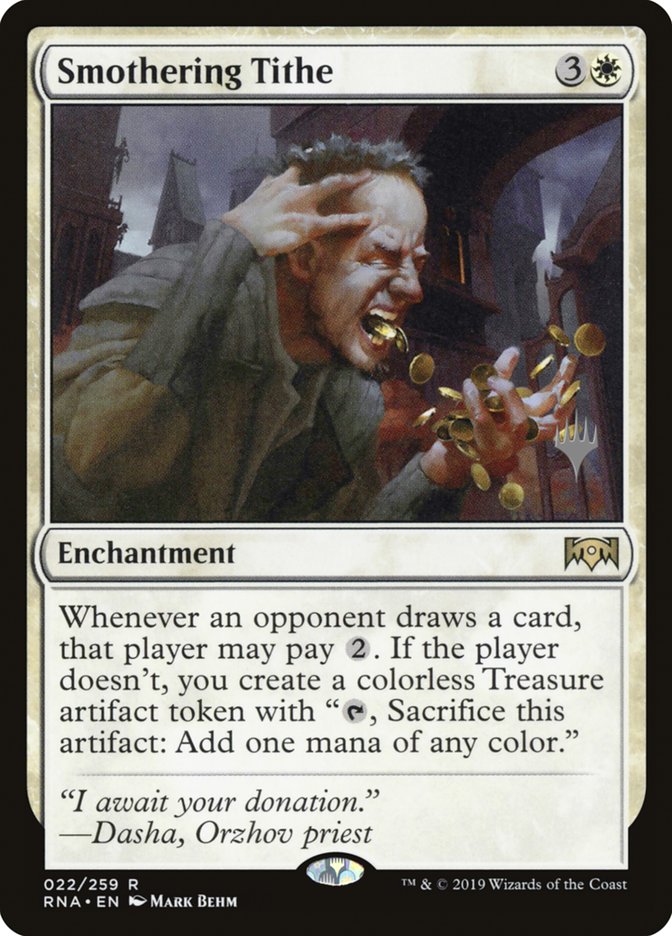 Smothering Tithe (Promo Pack) [Ravnica Allegiance Promos] (PRNA 22P)