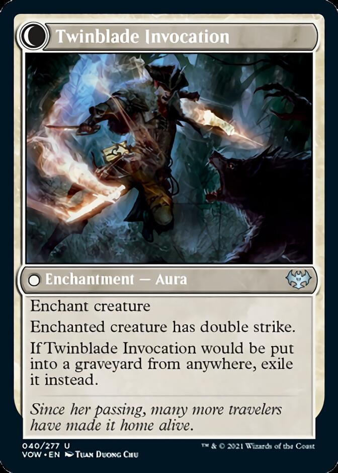Twinblade Geist // Twinblade Invocation [Innistrad: Crimson Vow] (VOW 40)