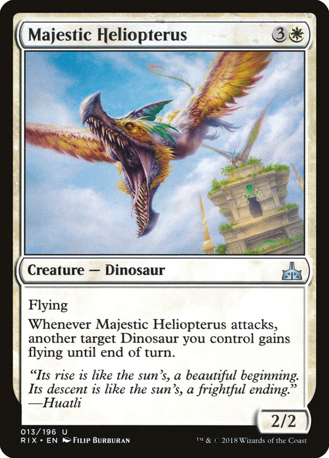 Majestic Heliopterus [Rivals of Ixalan] (RIX 13)