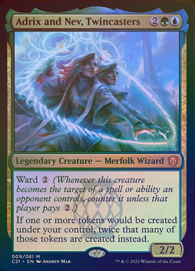 Adrix and Nev, Twincasters (Display Commander) [Commander 2021] (C21 9)