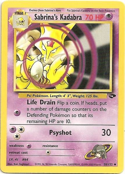 Sabrina's Kadabra (58/132) [Gym Challenge]