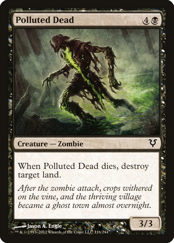 Polluted Dead [Avacyn Restored] (AVR 116)