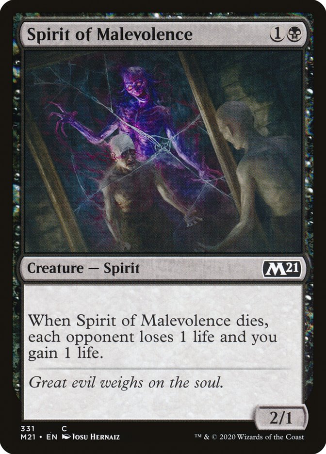 Spirit of Malevolence [Core Set 2021] (M21 331)