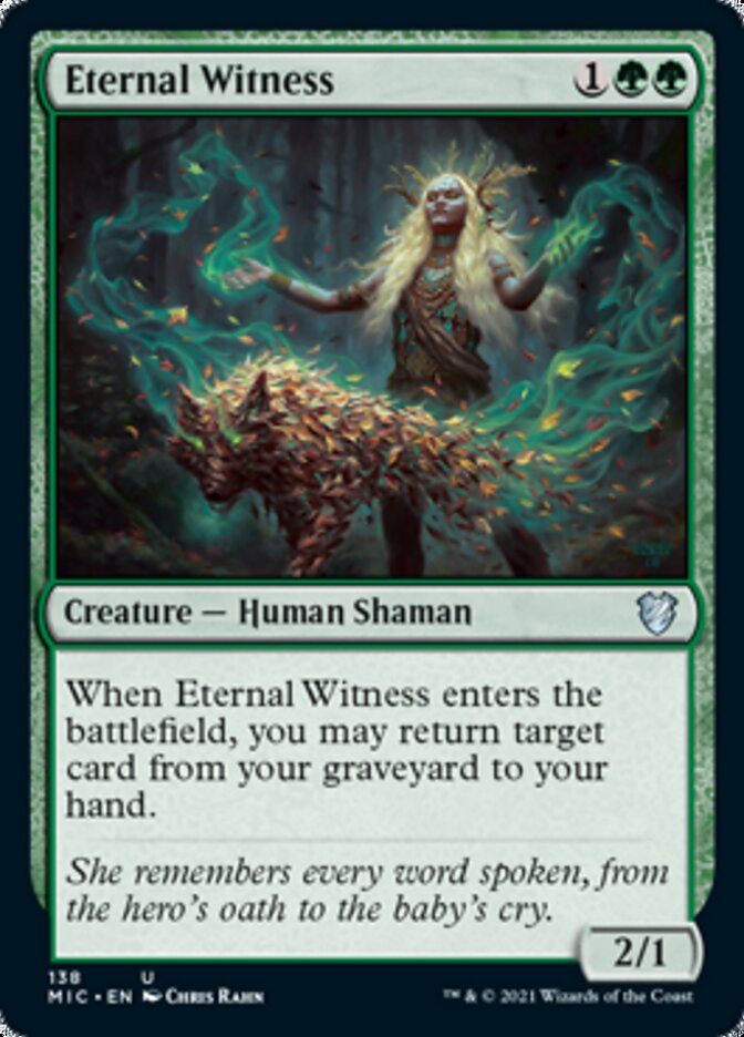 Eternal Witness [Innistrad: Midnight Hunt Commander] (MIC 138)