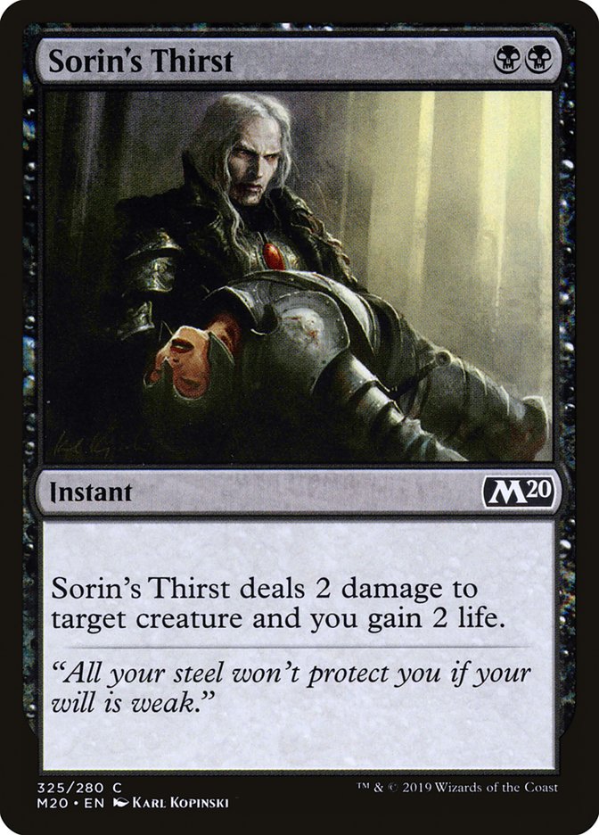 Sorin's Thirst [Core Set 2020] (M20 325)