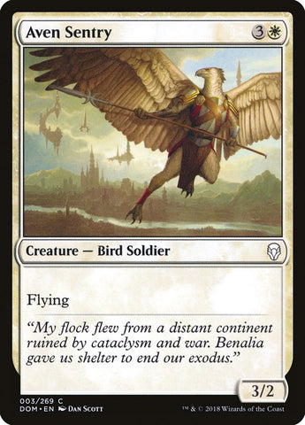 Aven Sentry [Dominaria] (DOM 3)