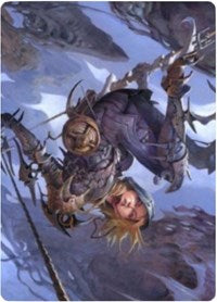 Blackbloom Rogue Art Card [Zendikar Rising Art Series] (AZNR 53)