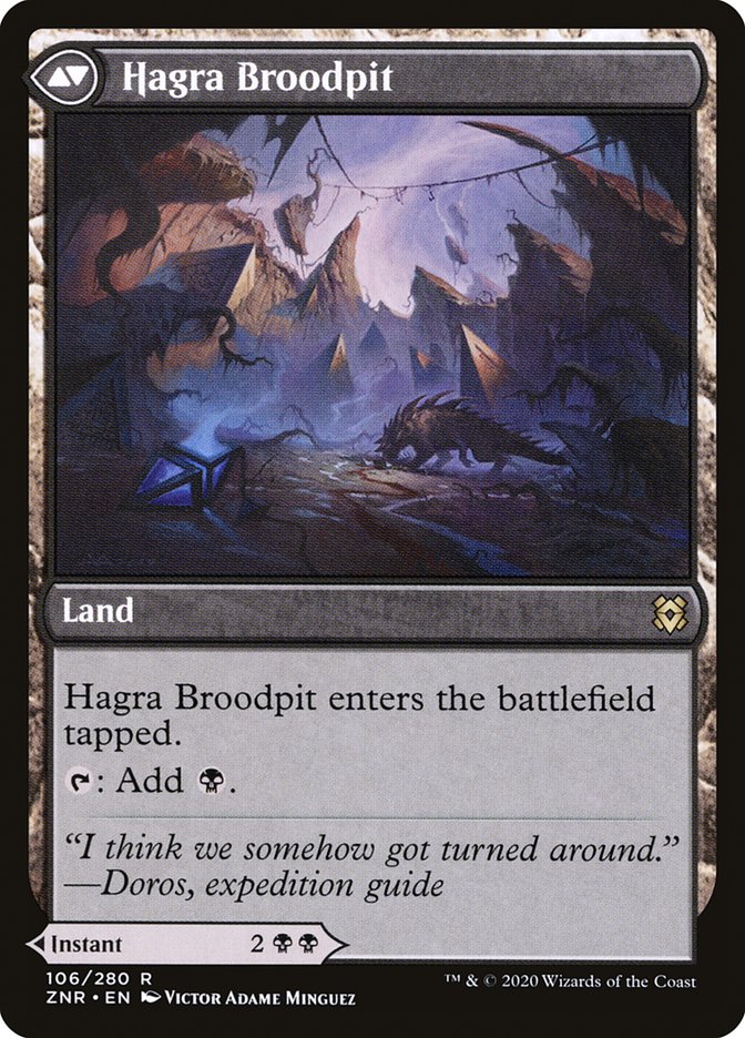 Hagra Mauling // Hagra Broodpit [Zendikar Rising] (ZNR 106)