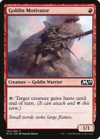 Goblin Motivator [Core Set 2019] (M19 143)