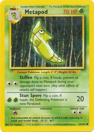 Metapod (54/102) [Base Set]