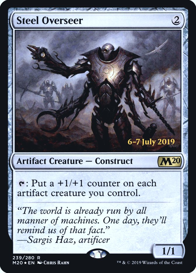 Steel Overseer  [Core Set 2020 Prerelease Promos] (PM20 239S)