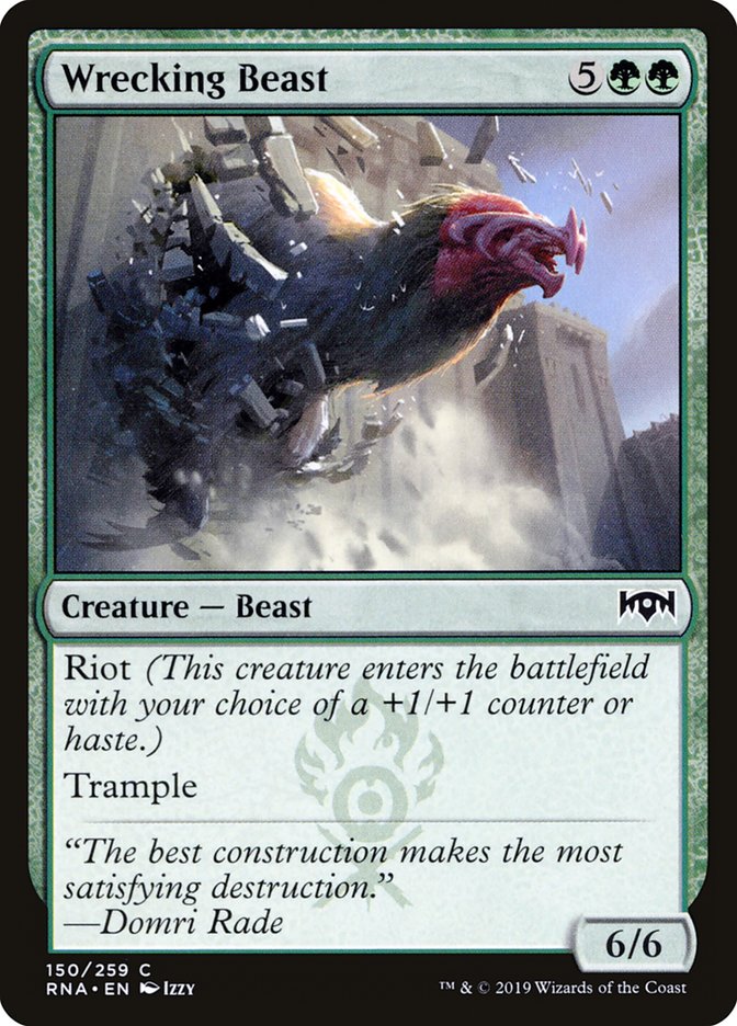 Wrecking Beast [Ravnica Allegiance] (RNA 150)