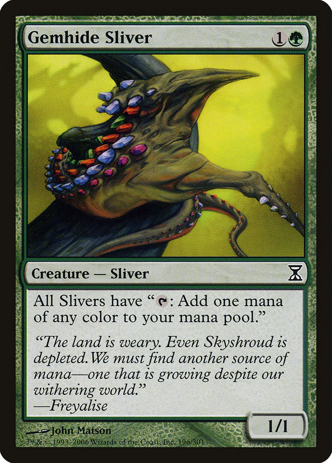 Gemhide Sliver [Time Spiral] (TSP 196)