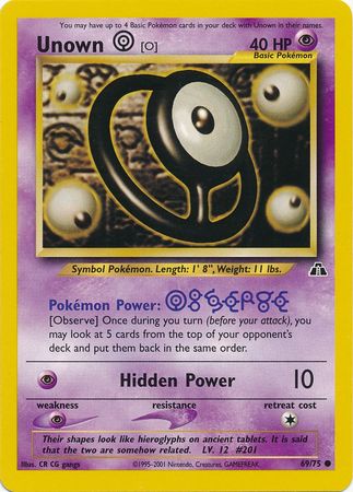 Unown [O] (69/75) [Neo Discovery]